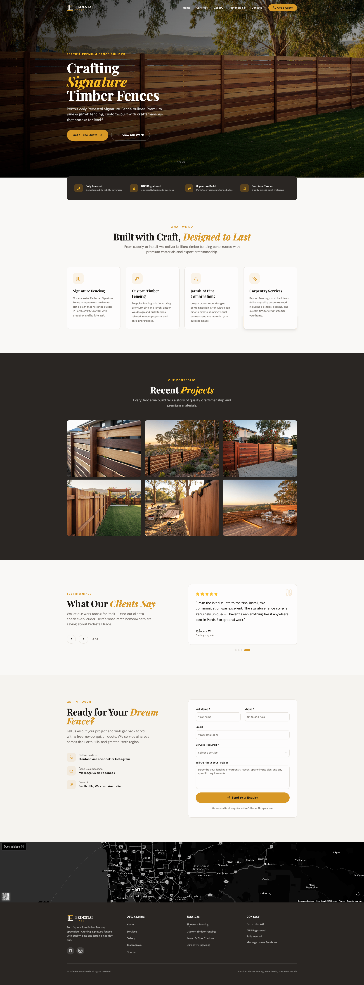 Pedestal Trade website by Core Creative